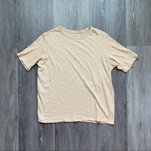 Everlane The Air Oversized Crew Tee in Cashew (XS)